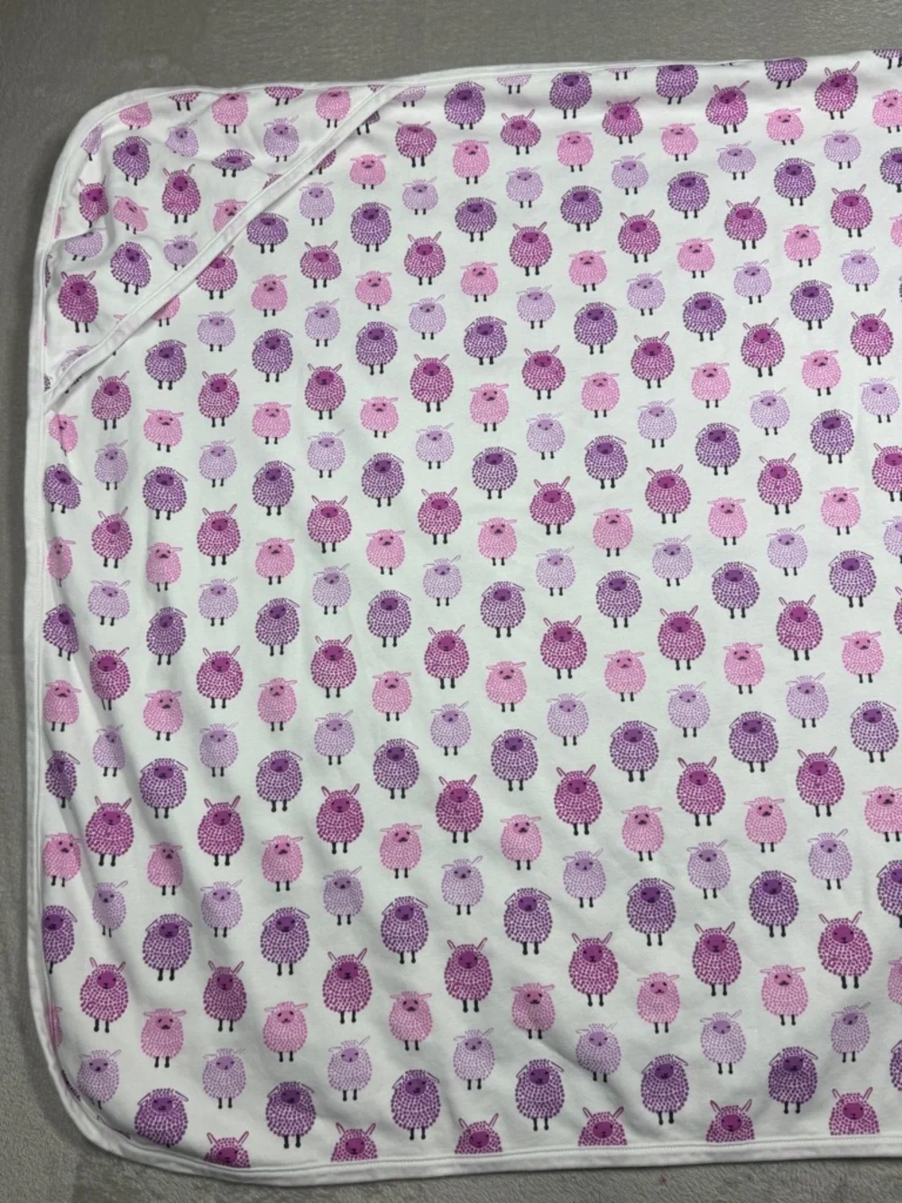 Roberta Roller Rabbit Roberta Freyman 100% Pima Cotton Sheep Receiving Blanket